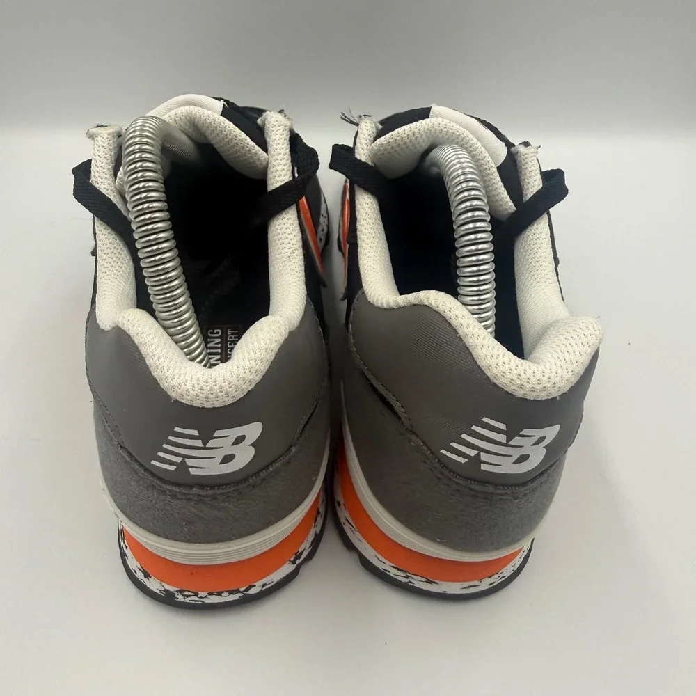 New Balance 515 Boys Size 6 Sneakers GC515BT Speckled Sole Black Orange Grey